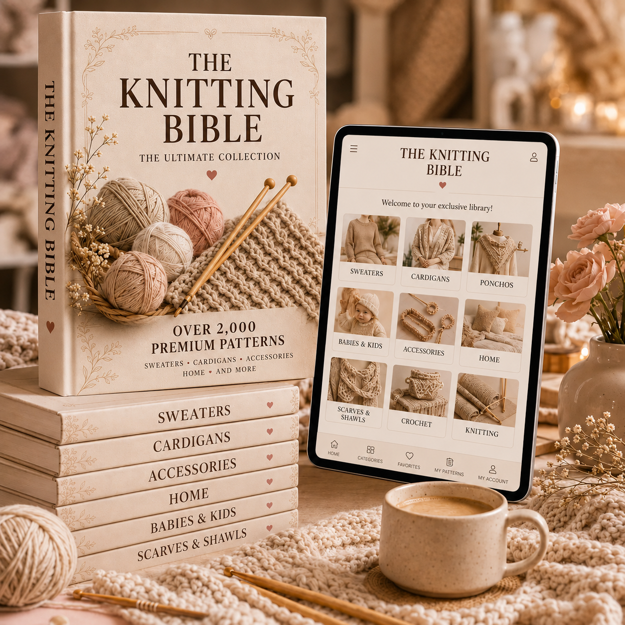 🧶 The Knitting Bible: Create Amazing Garments with 2,000+ Premium Patterns